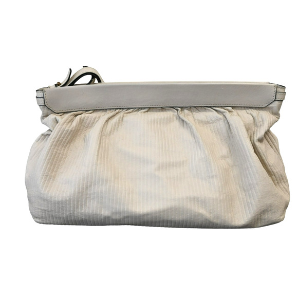 Isabel Marant Zip Up Leather Clutch Beige With Wristlet Strap - Picture 2 of 15